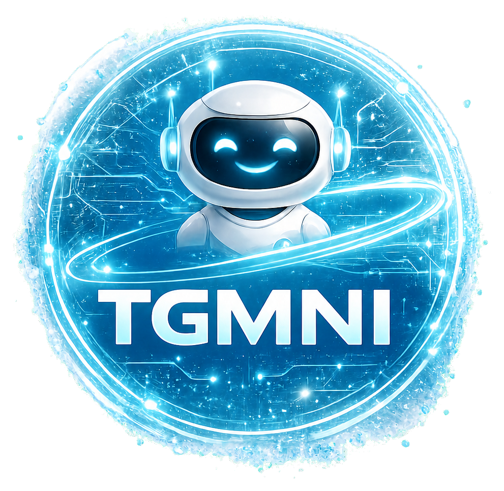 TGMNI governed medical intelligence robot badge